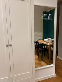 Specchio bianco da parete + cornice IKEA NISSEDAL