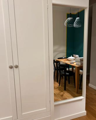 Specchio bianco da parete + cornice IKEA NISSEDAL
