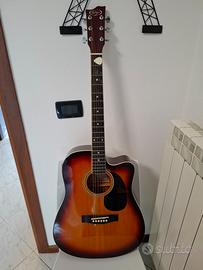 Chitarra acustica elettrificata Rolling 