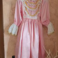 Vestito di carnevale bambina "Primavera" in raso.