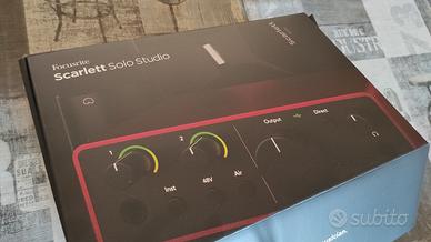 scheda audio MAI UTILIZZATA