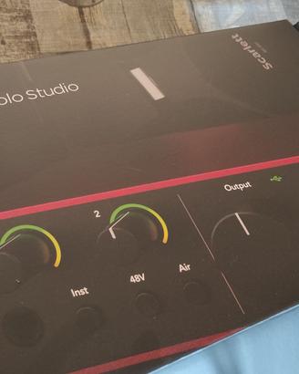 scheda audio MAI UTILIZZATA