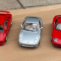 Lotto 5 modellini Burago vintage, scala 1/18