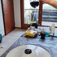 Set lampadari con paralume in vetro