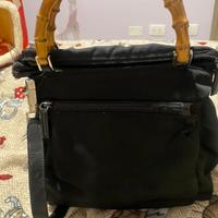 Borsa gucci. Originale Nera vintage manuci bambu