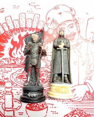 Scacchi action figures Signore degli Anelli piombo