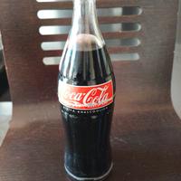 bottiglia coca cola in vetro, originale anni '90