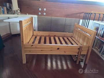 Letto allungabile IKEA + doghe+materasso