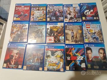 15 VIDEOGIOCHI PS4 