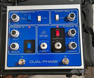 pedale behringer dual phase phaser vibe completo
