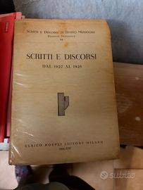 Libri scritti e discorsi di Benito Mussolini