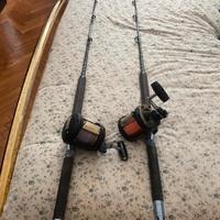 2 x Combo tonno Mulinello Shimano tld 2 Speed 50