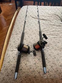 2 x Combo tonno Mulinello Shimano tld 2 Speed 50