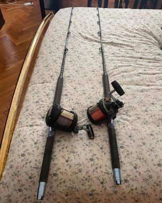2 x Combo tonno Mulinello Shimano tld 2 Speed 50