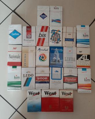 pacchetti vuoti  da collezione 