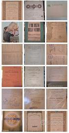 Documenti epoca fascista, pagelle,libretti,diplomi