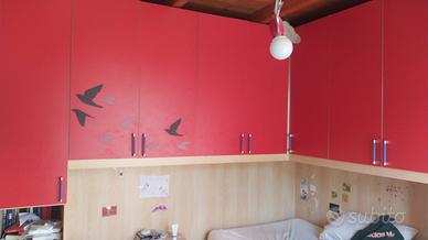 Camera da letto a ponte angolare