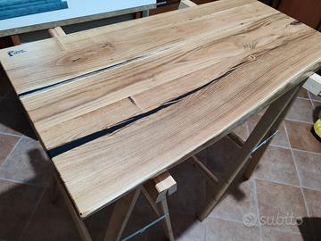 Top bagno in acacia 108x56 pronta consegna 