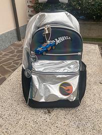 Zaino cartella hotwheels con cartello come nuova