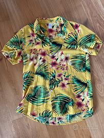 camicia maniche corte a fiori