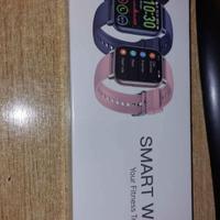 Csasan Smartwatch Uomo Donna nero con cinturino ex