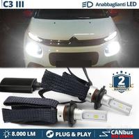 Kit LED H7 CANbus per Citroen C3 3 Luci 6500K 50W