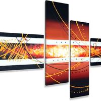 Visario composizione quadri astratti XXL 6804