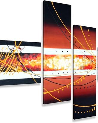 Visario composizione quadri astratti XXL 6804