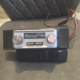Autoradio epoca FM estraibile frontale argentato