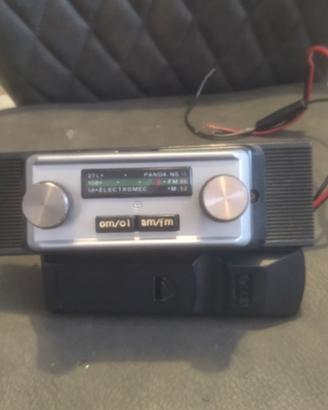 Autoradio epoca FM estraibile frontale argentato