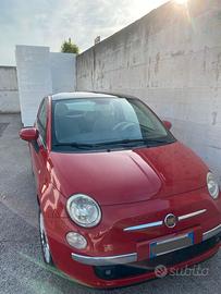 Fiat 500 1.3 Multijet 2010 rossa –tetto panoramico