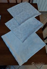 set di 3 federe copri cuscini beige