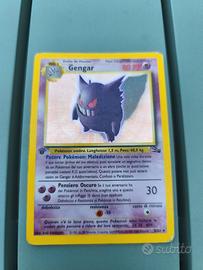 Pokémon Gengar 5/62 Edizione 1 Holo fossil vintage