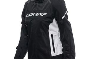 Giacca Donna DAINESE AIR FRAME 3 Tex Nero/Bianco