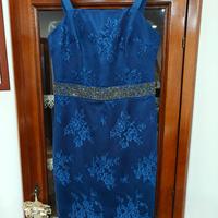 Abito a tubino, blu, taglia 46