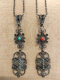 Ciondolo collana filigrana sarda Artigianato Sardo