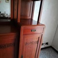 Credenza in olmo stile liberty 