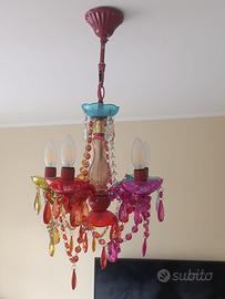 Lampadario multicolore chandelier