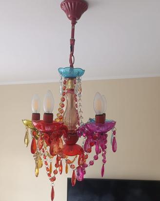 Lampadario multicolore chandelier