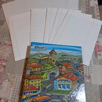 100 fogli protocollo righe quadretti quaderno con