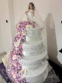 Torta finta comunione bambina