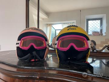 Caschi da sci con occhiali x bambini