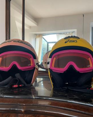 Caschi da sci con occhiali x bambini