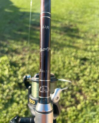 Carpfishing 2 Canne Bruce Ashby 12 piedi 3 libre