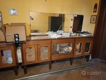 Mobili soggiorno completo anni 30 radica