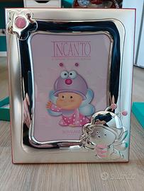 Cornice argento con inserti rosa Sovrani Incanto