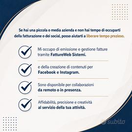 Supporto amministrativo e gestione social media
