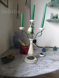 Candelabro in marmo Liberty