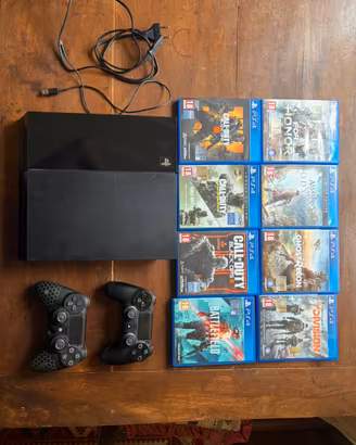 Ps4 slim,dualshock,pad scuf ,8 giochi