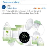 Tiralatte MAM elettrico e manuale